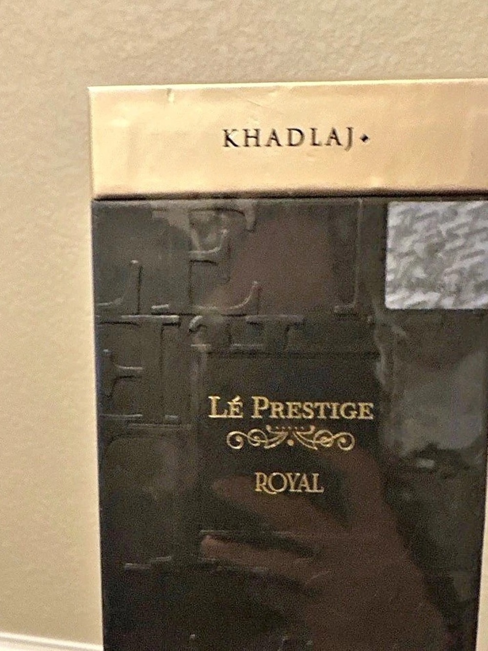 Khadlaj Le Prestige Royal Black & Gold “Empty Box”